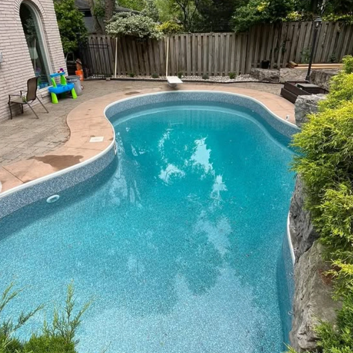 A pool with some plants